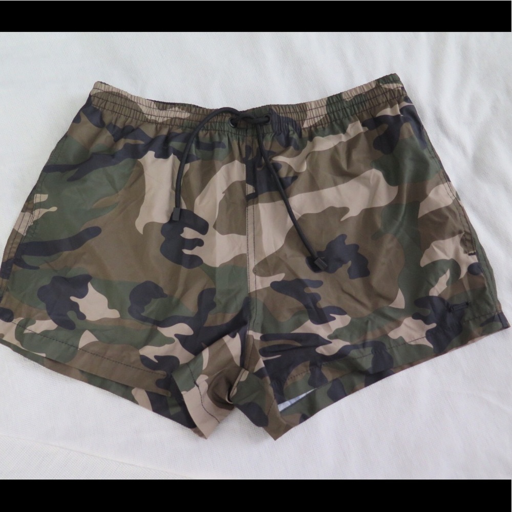 Zara Camo Swim Trunks